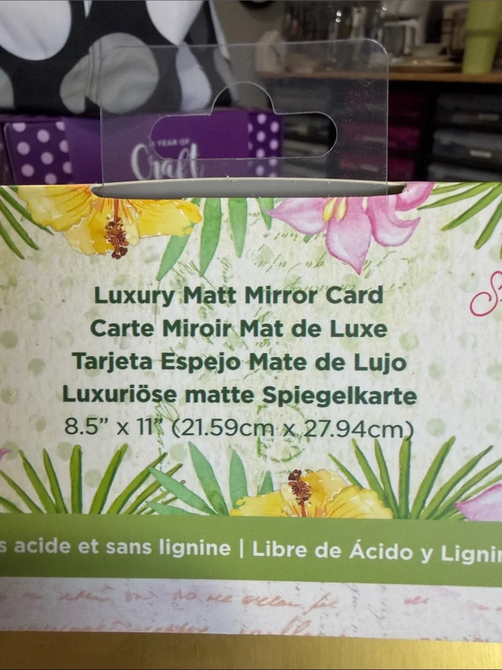 Crafters Companion Tropical Collection Matt Mirror Card Pack